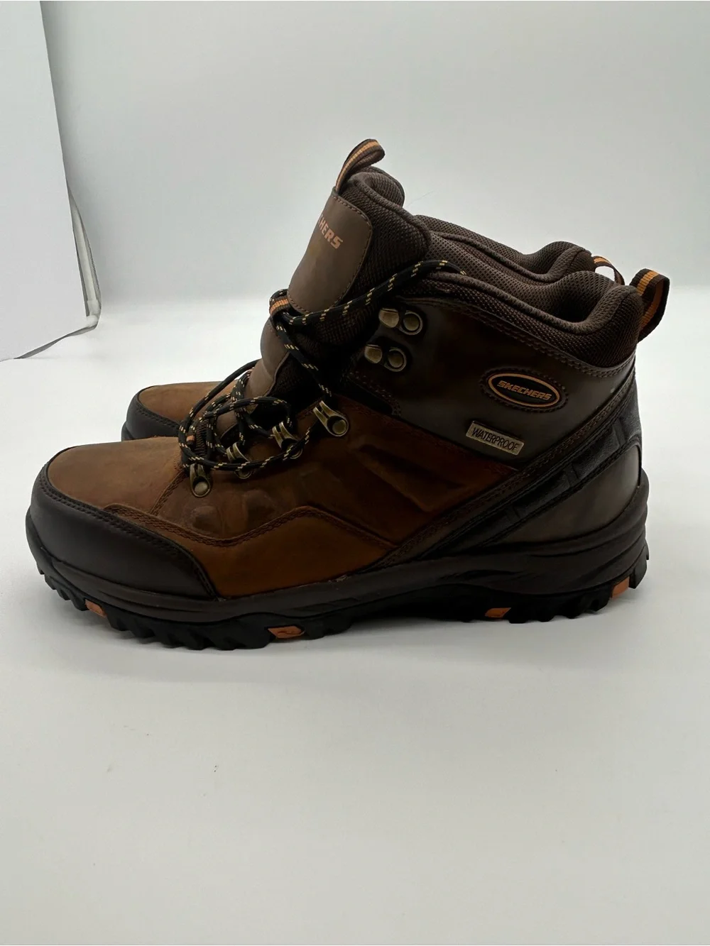 Skechers Men's Relment Traven Brown Lace-Up Outdoor Boots size 11.5